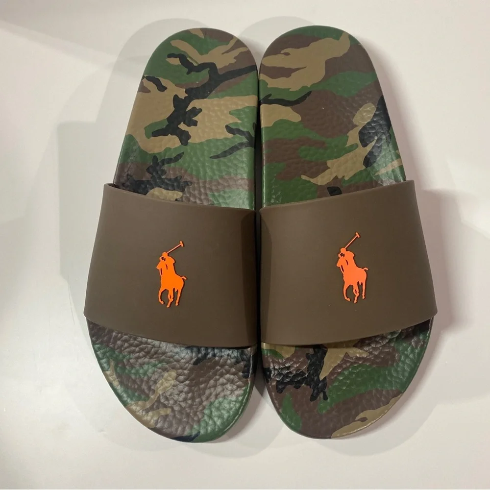 Polo by Ralph Lauren Men\'s Green Camouflage Slip-Ons Polo Ralph Lauren Thompson Tiger Green Camouflage Slip on  main image 2